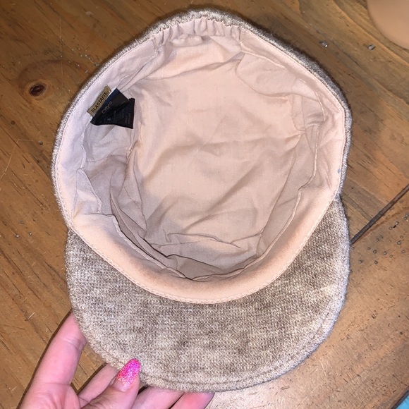 D&Y elastafit beige brown cadet cap - Picture 5 of 7